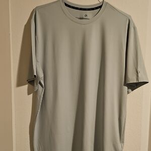 Gray Short‎ Sleeve Crew Neck Tee